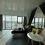 Hanza Tower - Scandia Apartment, 16 Floor, Sunset View *
