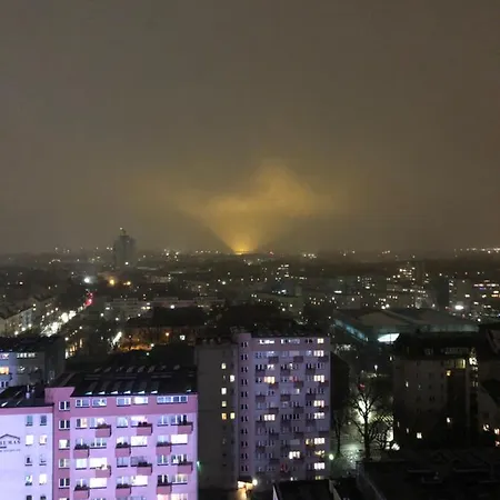 Hanza Tower - Scandia Apartment, 16 Floor, Sunset View شقة شتشيتسين