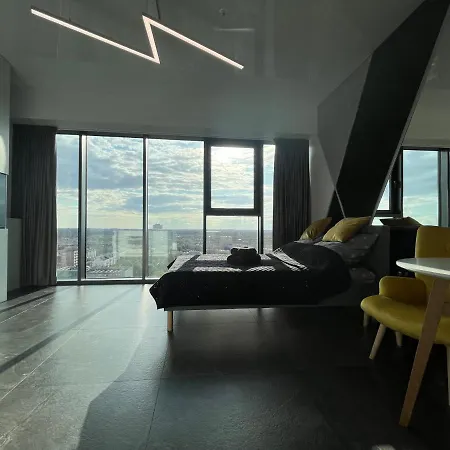 Hanza Tower - Scandia Apartment, 16 Floor, Sunset View * 슈체친