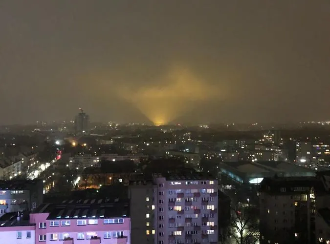 Hanza Tower - Scandia Apartment, 16 Floor, Sunset View 아파트 슈체친