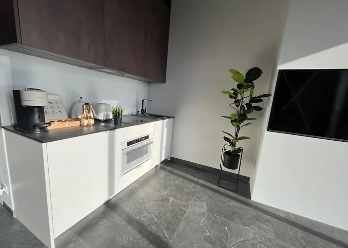 Hanza Tower - Scandia Apartment, 16 Floor, Sunset View Щецин