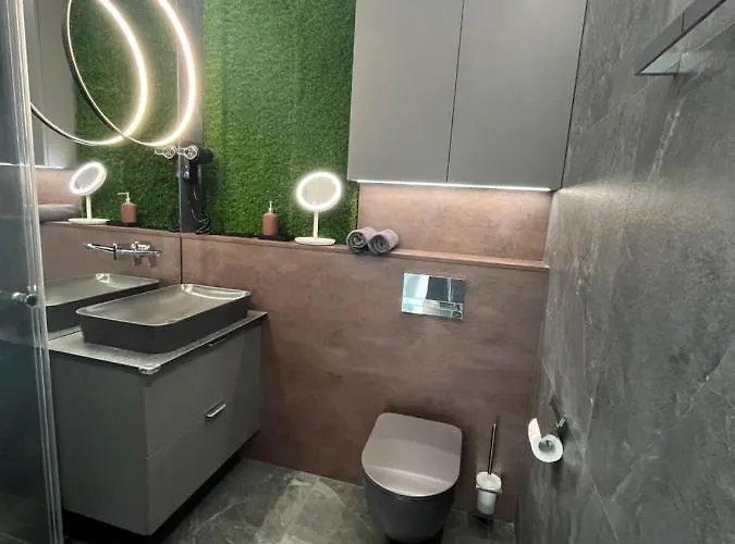 아파트 Hanza Tower - Scandia Apartment, 16 Floor, Sunset View *