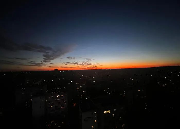 Hanza Tower - Scandia Apartment, 16 Floor, Sunset View 아파트